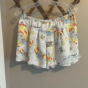 Anthropologie Lilka Hawaiian linen shorts coconut girl XS/S surfer girl vacay